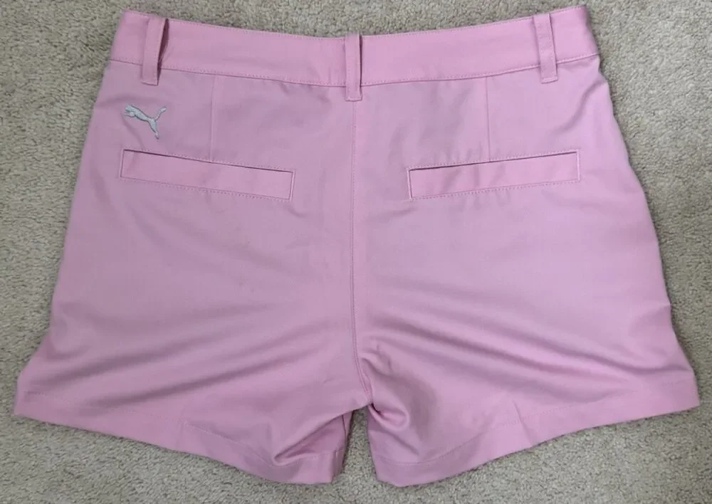 NWT's Puma Drycell Boys 12 Pink Golf Pocket Shorts Size 11/12